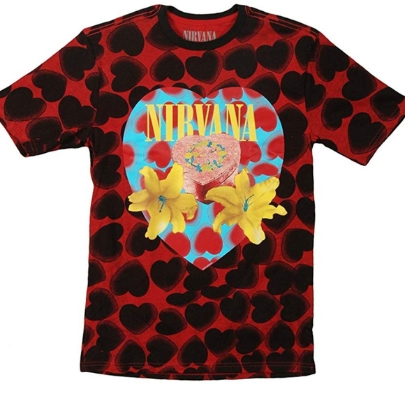 NIRVANA Other - New Nirvana Heart Shaped Box Red Dye Band Shirt